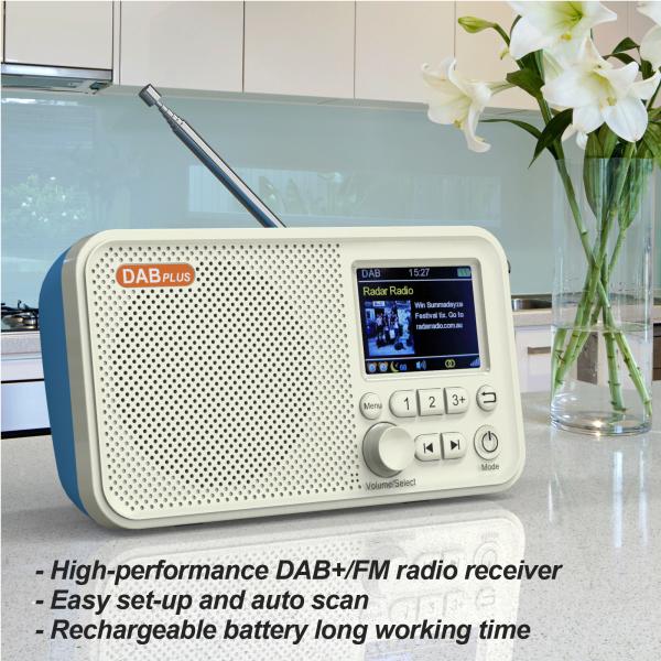 Portable DAB Radio Player with MP3 and Bluetooth