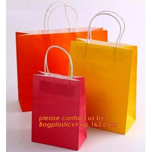 Luxury Matt Stripe Pattern Paper Gift Bag Carrier Bag Party Bag with Rope Handle