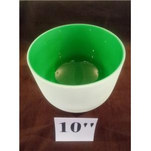 Chakra color SIO2 purity 99.9% 8-14 inch crystal singing bowl for healing,