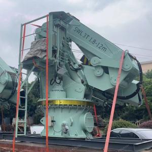 IR Class Certification Telescopic Foldable Barge Mounted Crane 3T 12M