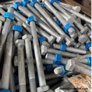 Blue Wax ASTM A194 Gr 2H Hex Nut HDG For Hexagon Bolts For Structural Fasteners