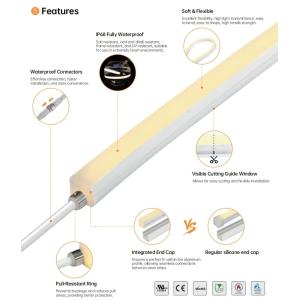 Custom 24V Flexible LED Neon Strip For Swimming Pool IP68 Waterproof OEM Factory