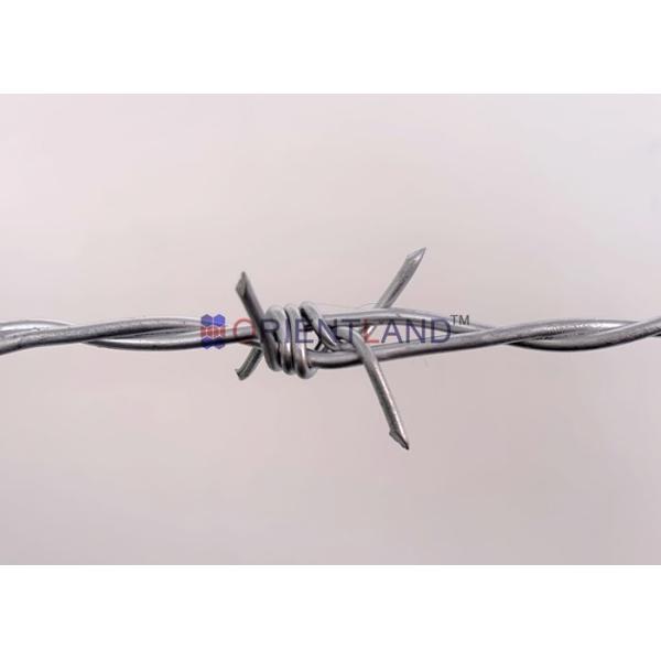2.2mm Hot Dipped Galvanized Barbed Wire 250m / Galvanised Razor Wire