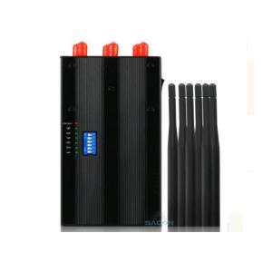 6 Antennas Portable Mobile Phone Signal Jammer Lithium Battery With AC Adapter