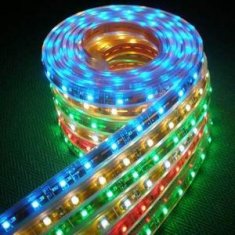 With waterproof glue, 3M dual adhesive tape, blue 5050 ribbon flexible led strip