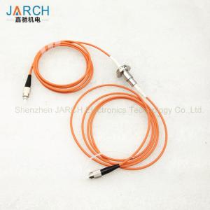 China Professional Stainless Steel Fiber Optic rotary joint / FORJ electrical connectors on sale