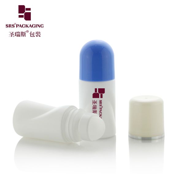 RPPB 50ML Unique Shape Plastic PP Mono Roll On Deodorant Bottle