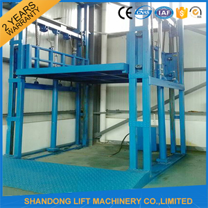 3.5 Tons Hydraulic Deck Lift Elevator , Warehouse Goods Elevator Lifts Commercial