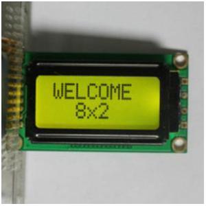 8X2 STN Postive Transflective COB 0802 LCD Module Display