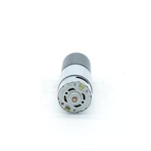 0.38A 24V DC Brush Gear Motor 36mm Low Noise NEMA 14 With Gearbox 1:76 65 Rpm