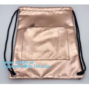 Custom PU Leather Drawstring Bags Leather Pouches with LOGO,Waterproof PU