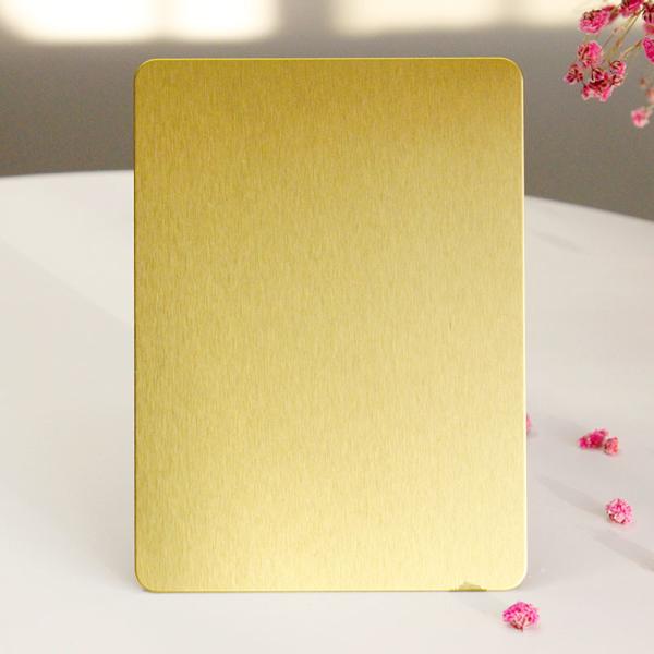 JIS Golden Stainless Steel Sheet #4 No.4 304 Brushed SS Sheet
