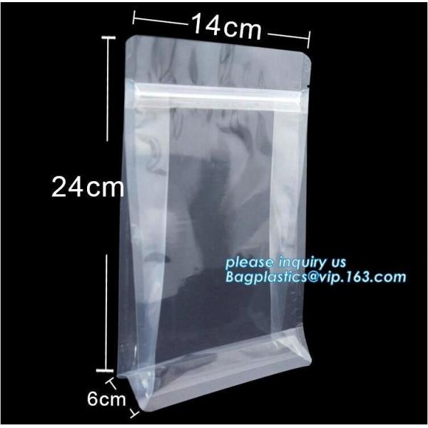 Quality square flat bottom foil bag with Zip lockkk for tea snack coffee candy packaging,square block bottom coffee one-way valve p for sale