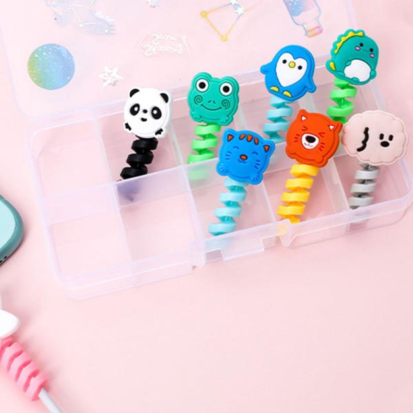 2.5*4.5cm Silicone USB Cable Protector Earphone Electrical Cable Accessories