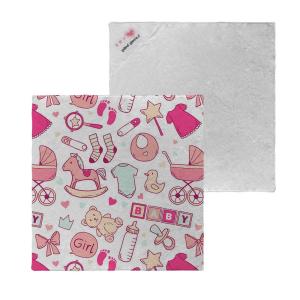 Sublimation Swaddle Blanket Polyester Towel Blankets Custom Print Milestone