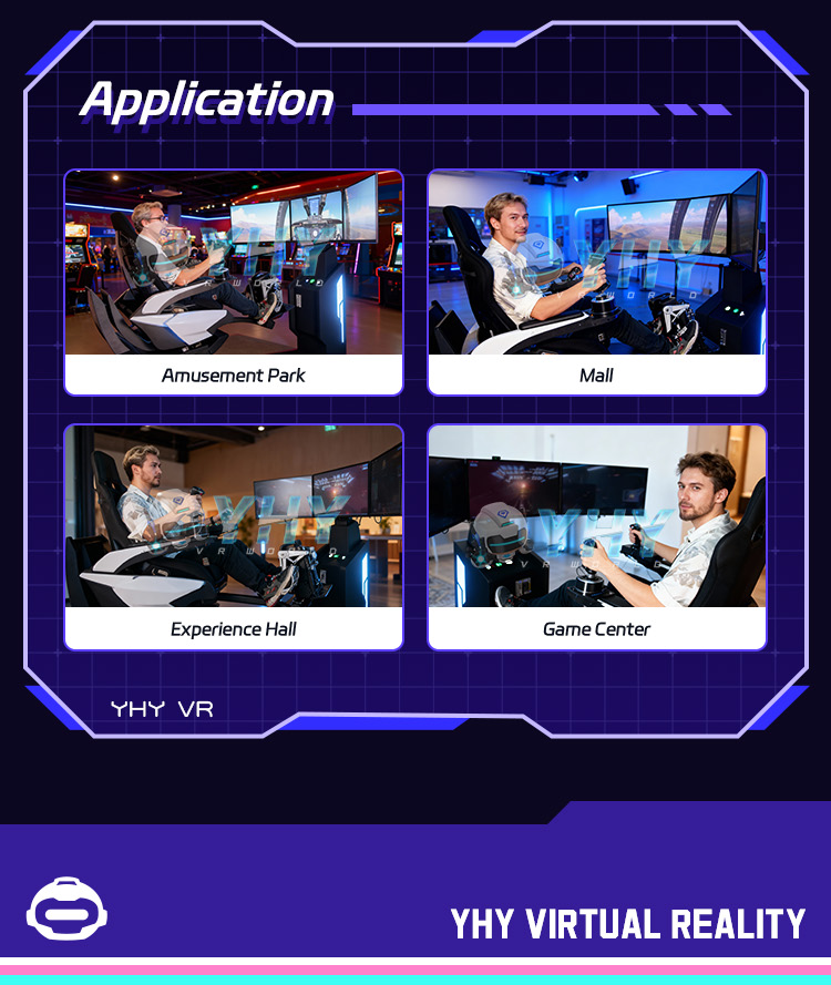 Flying Game Machine Virtual Flight Simulator Vr Airplane with Self-control Buttons Easy Business Operation