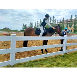 China Heavy Duty 3Rails PVC Horse Fence for Farms and Ranches on sale