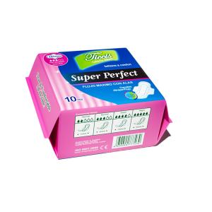 Soft Absorbent Fragrance Free Disposable Sanitary Napkins With Wings