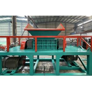 Multifunctional Twin Shaft Hob Shredder for Old Leather Waste Textile and