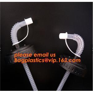 Plastic Tumbler Space Sports Drinking Water Straw Bottle with Sports Straw