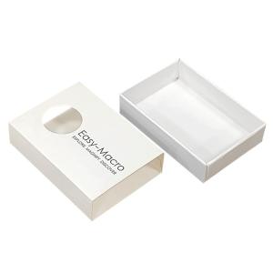 Art Paper Gift Packaging Boxes Matchbox Style Sliding Drawer Box With Gold Foil
