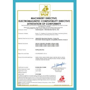 Zaozhuang No. 1 Cnc Machine Tool Co., Ltd. Certifications