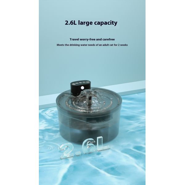 Automatic Wireless Charge Induction Intelligent Pet Water Dispenser Eco-Friendly Waterproof IPX7 Portable Bottle Cat Dog Feeder