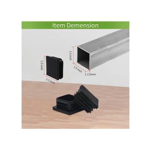 Rectangular Fence Post Caps 75mm X 75mm 200x200 4x4 Black Plastic Nylon
