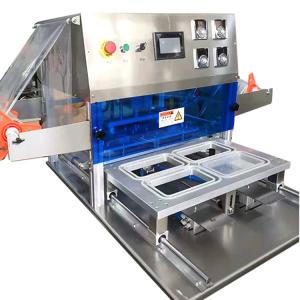 Automatic Pneumatic Yogurt Cup Sealing Machine 0.6MPa Waterproof OEM