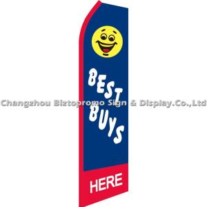 Double Side Screen or Digital Printed Beach Flag Banner For Outdoor Event