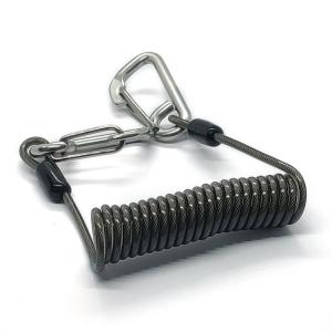 Popular Coil Spring Lanyard With Safety Retractable Warriors Lanyards