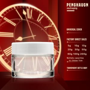 Glass Cream Jar Packaging 20g 30g Cosmetic Glass Cream Jars For Moisturizer