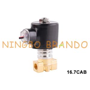 China Ultra High Temperature Steam Brass Solenoid Valve 1/8'' 1/4'' 3/8'' 24V 110V 220V on sale