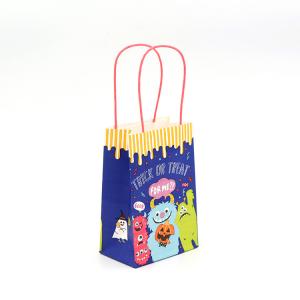 China Customized Uncoated Craft Paper Bag Paper Twist Rope Handle For Business Gifts on sale