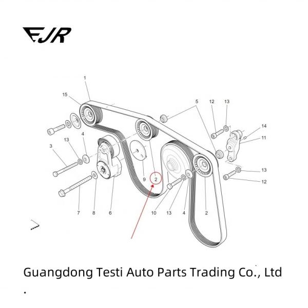OEM 278950 Belt Tensioner For Ghibli Levante Quattroporte M156 M157 M161 3.0 BT V6