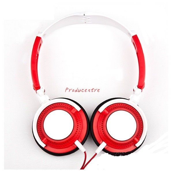 classic design fashionable many color headphone with white point in ear cover