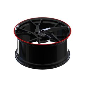 Red Edge Deep Concave Forged Wheels Rims PCD 5-130 21 Inch 5 Spoke