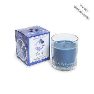 Transparent Glass Bottle Home Scented Candles with Folding Box Simple Style