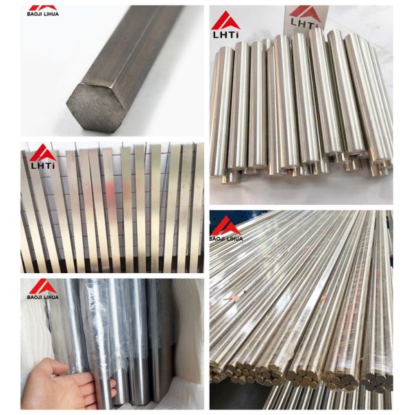 High Performance Titanium Rod ASME SB348 Round Hex Flat Titanium Bar
