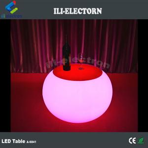 rechargeable LED Furniture round Coffee Table for Garden