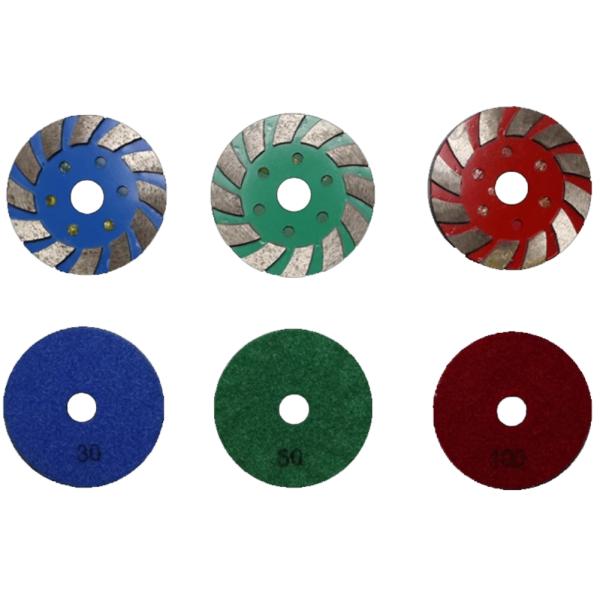 Single / Three Phase Rotary Stone Floor Grinder 176rpm With 500mm Working Width