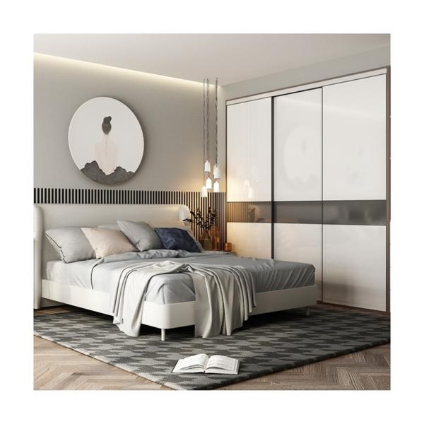 YALIG Customized Italian Open Automatic Sliding Door Walk in Closet Wardrobe for