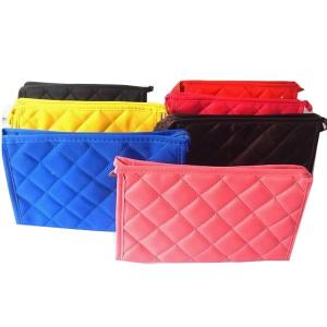 Wholesale Personalized Small Polyester Zippered Cosmetic Bag , Red / Blue / Yellow / Black from china suppliers