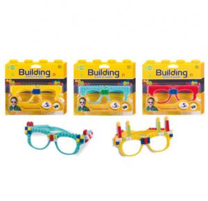 Wholesale Amazon cross-border building block glasses with small particle building block manufacturers wholesale children