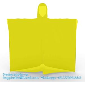 Disposable Rain Ponchos For Adults With Hood,Emergency Rain Gear For Camping