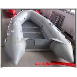 River / Sea Comfortable PVC Hull Foldable Inflatable Boat For 4 Passengers