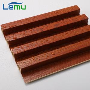 WPC Laminated Fluted Flat Wall Solid Panel Ideal for Indoor Interior Decoration