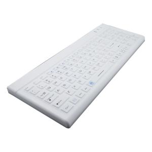 Washable Medical Industrial Silicone Backlit Keyboard With Low-profile Keys