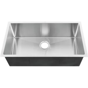 Wholesale 32''X18''X10'' Undermount Stainless Steel Kitchen Sink With Dampening Pads from china suppliers