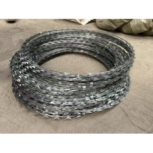 Wholesale BTO-22 Hot-Dipped Galvanized Barbed Wire Security Fence Single Razor from china suppliers